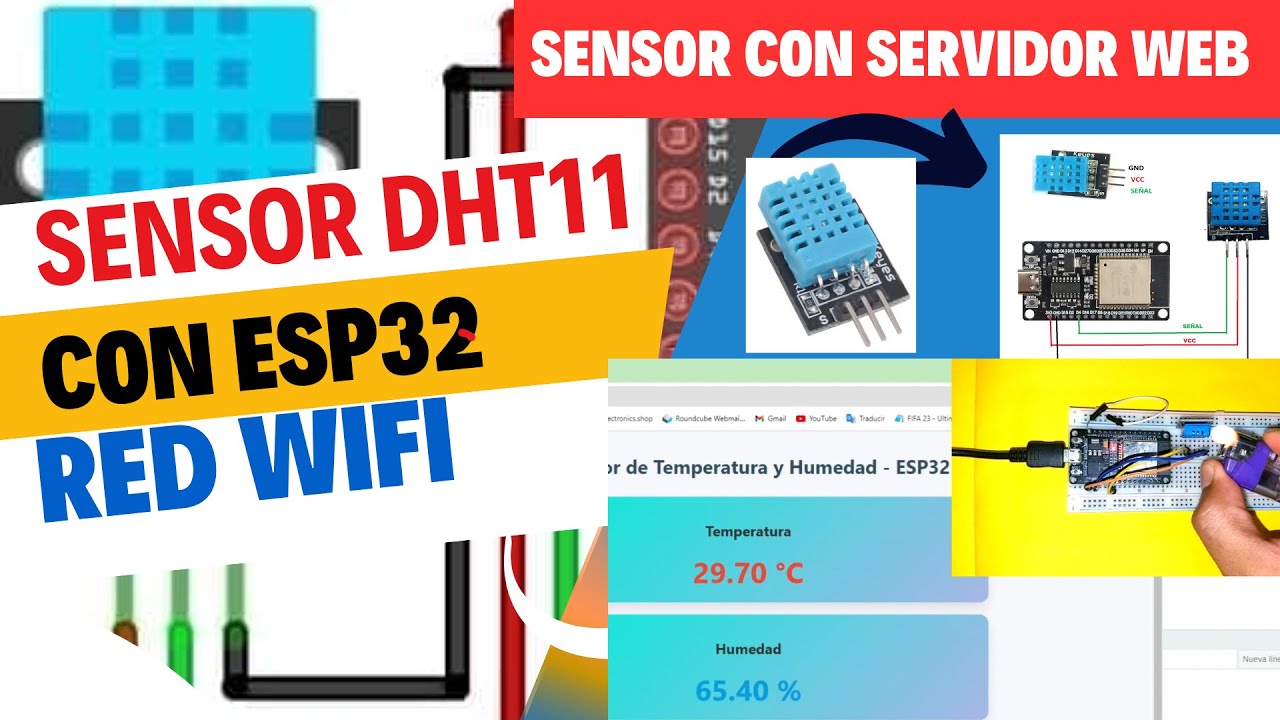 Cómo Crear un Servidor Web en ESP32 para Monitorear Temperatura y Humedad con Sensor DHT11/DHT22